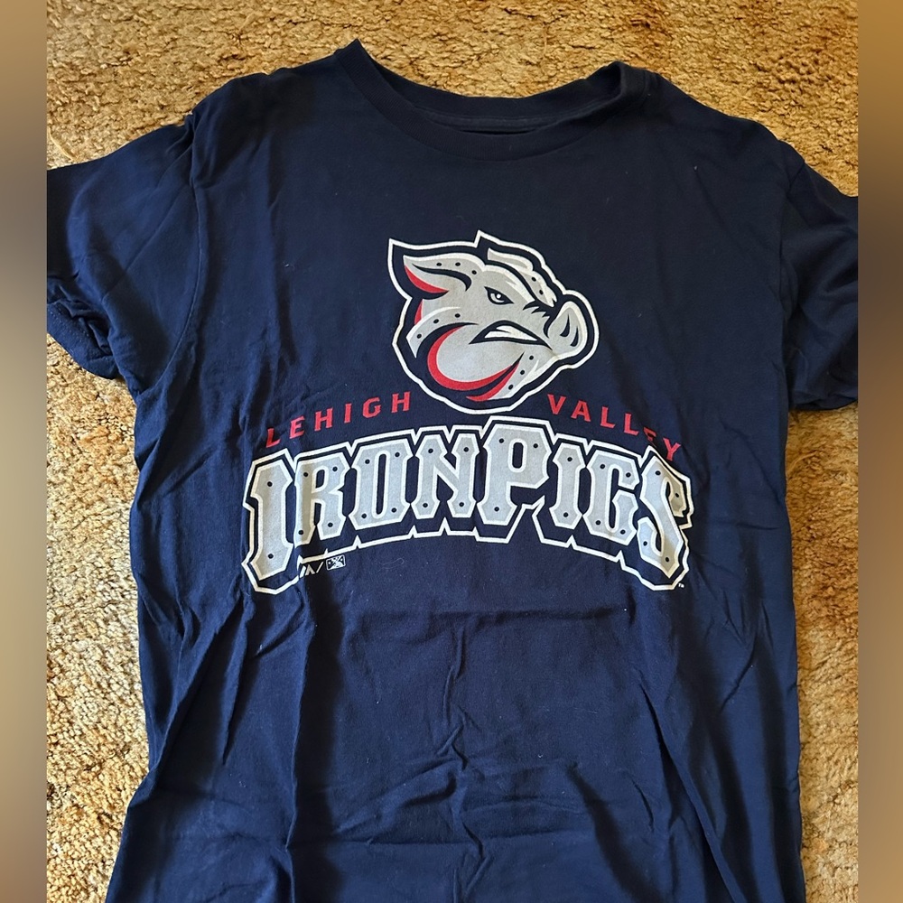 Lehigh Valley IronPigs Navy Cody Asche T-Shirt size small